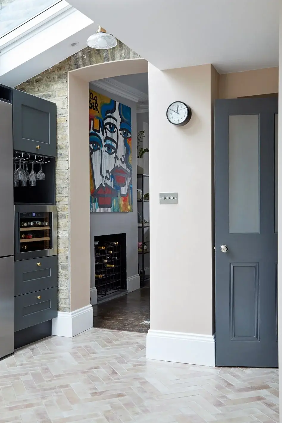 Kitchen in the Brixton Townhouse, Brixton, London SW9 — interior design by Born & Bred Studio