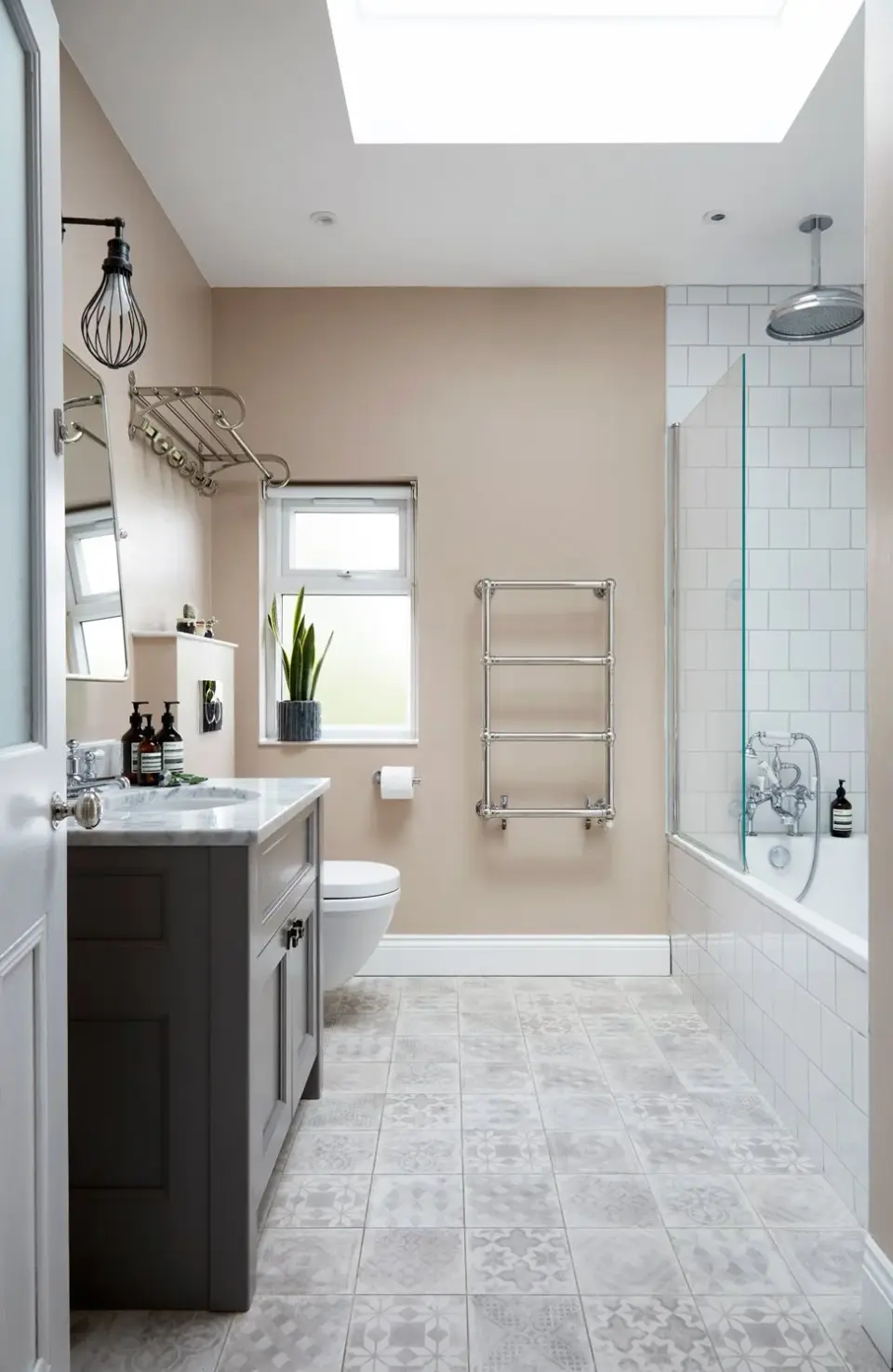 Bathroom in the Brixton Townhouse, Brixton, London SW9 — interior design by Born & Bred Studio