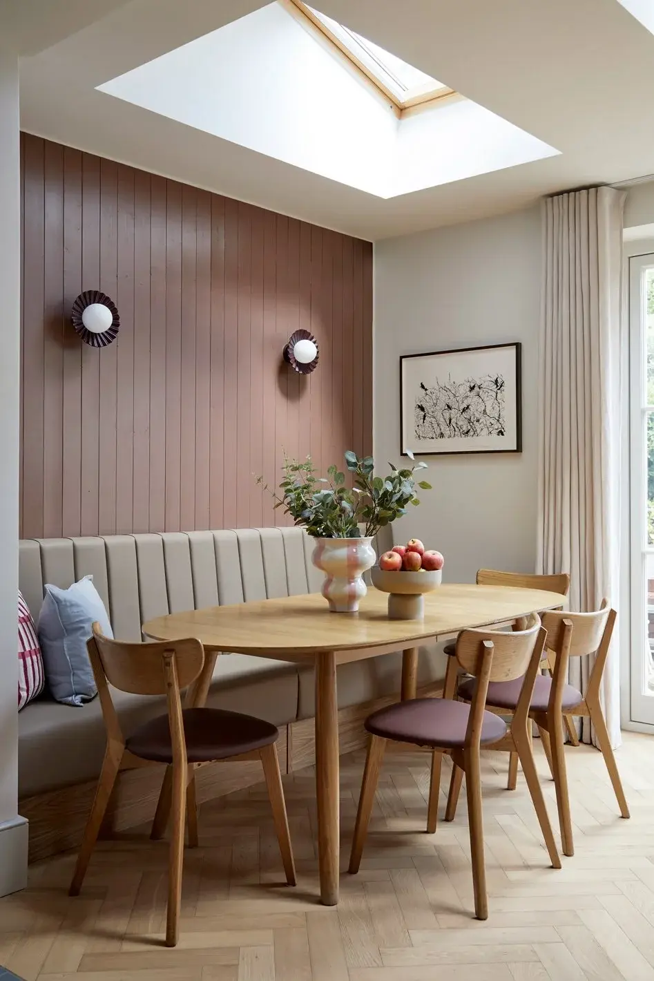 Dining area in the Dollis Hill Edwardian Terrace — “The Berry Project”, Dollis Hill, London NW10 — interior design by Born & Bred Studio