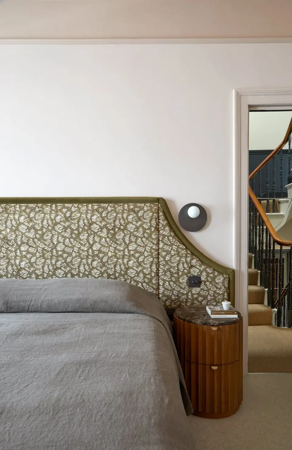 Bedroom in the Finsbury Park Townhouse, Finsbury Park, London N4 — interior design by Born & Bred Studio