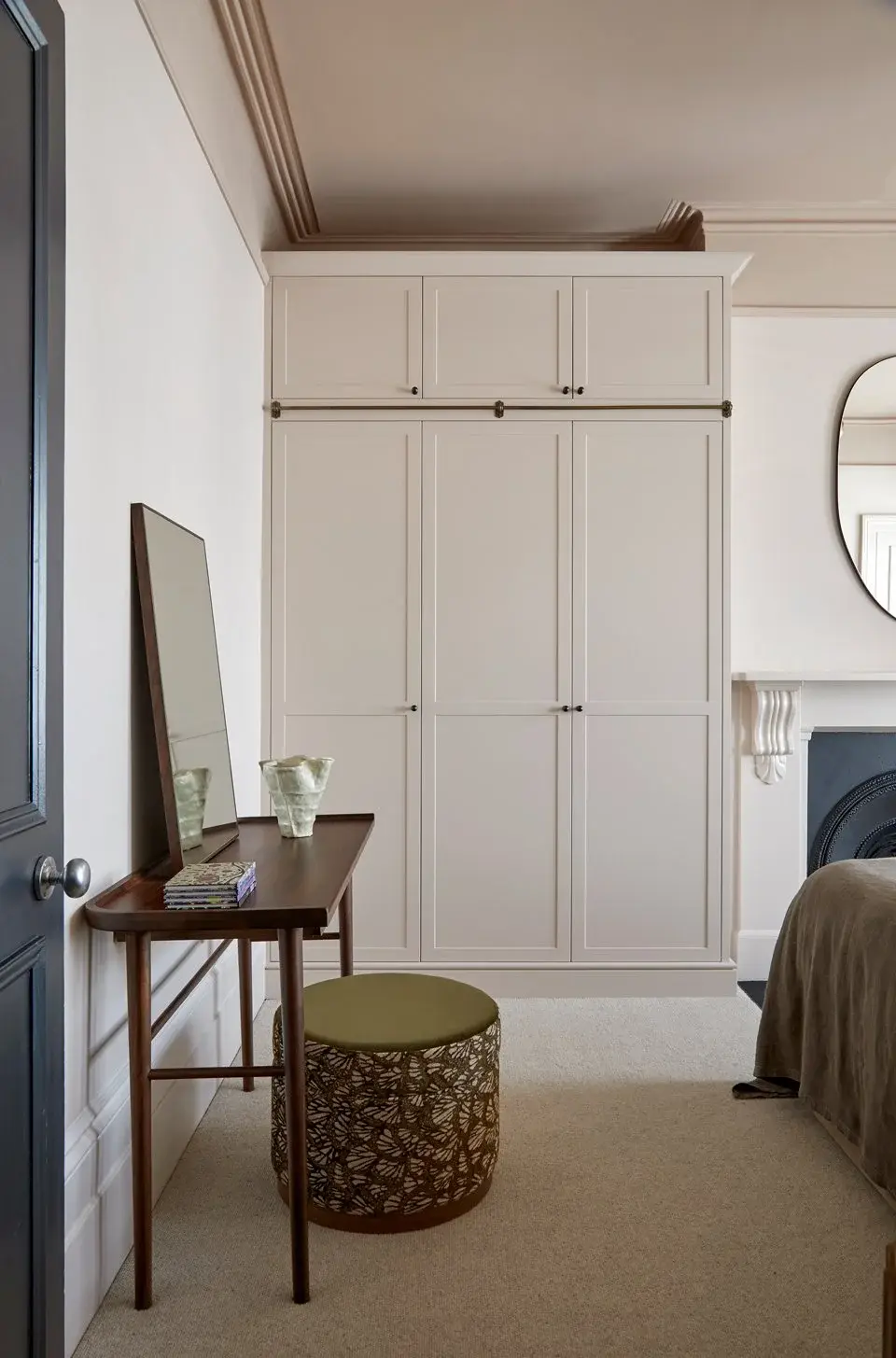 Bedroom in the Finsbury Park Townhouse, Finsbury Park, London N4 — interior design by Born & Bred Studio