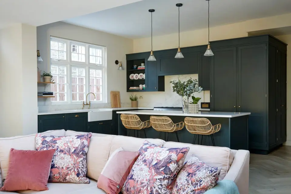 Kitchen in the Harrow on the Hill Victorian Semi, Harrow on the Hill, HA1 — interior design by Born & Bred Studio