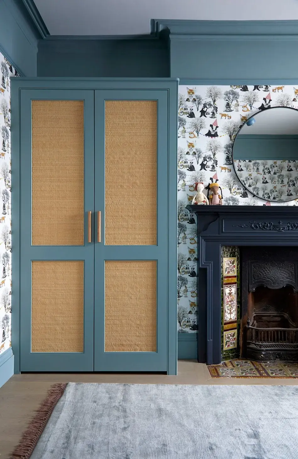 Bedroom in the Kensal Green Victorian House, Kensal Green, London NW10 — interior design by Born & Bred Studio