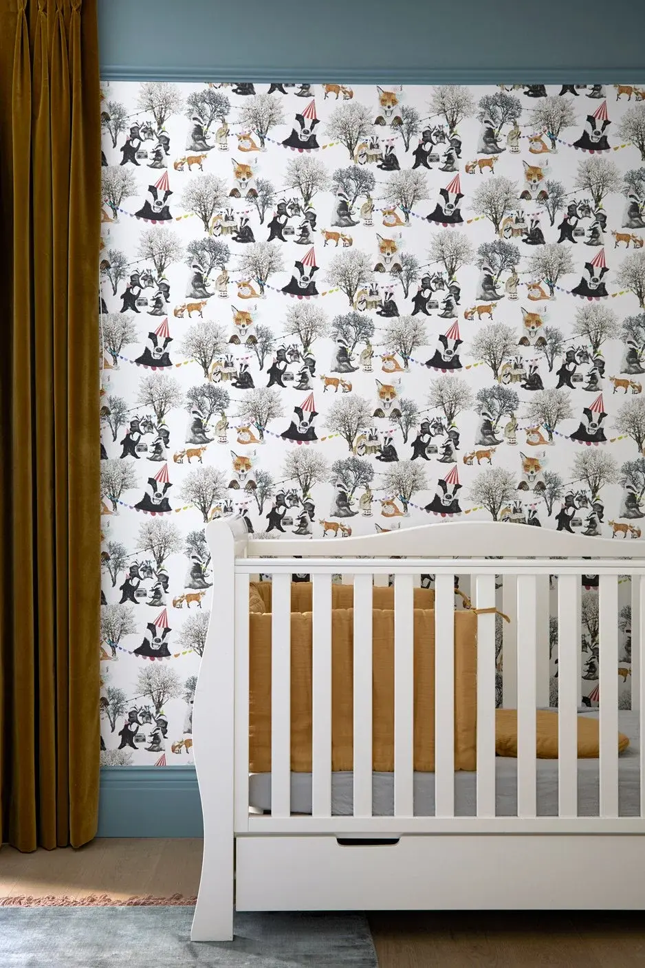 Nursery in the Kensal Green Victorian House, Kensal Green, London NW10 — interior design by Born & Bred Studio
