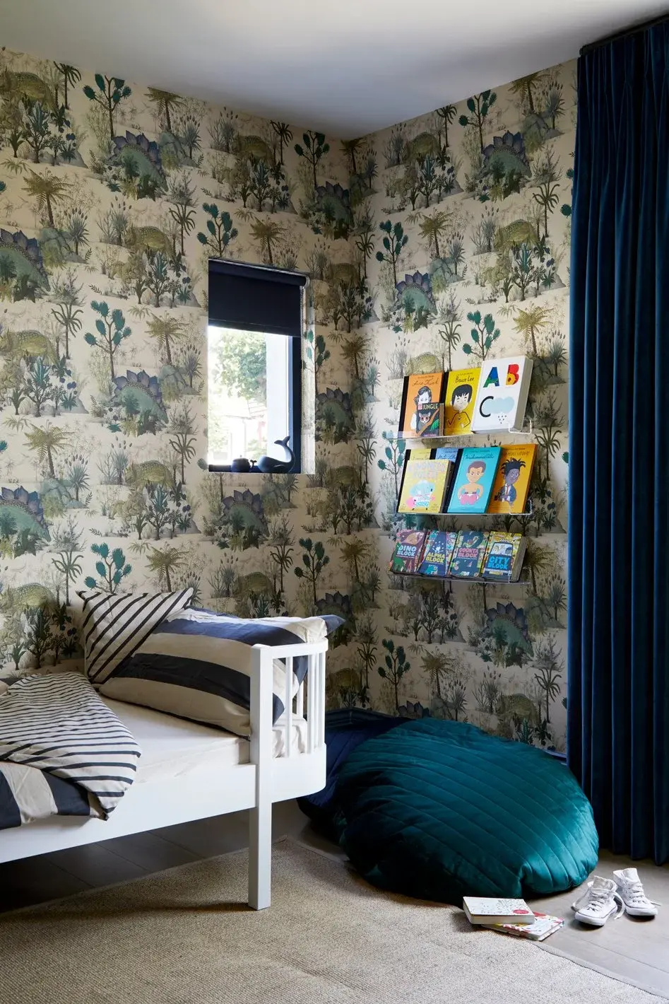 Child’s bedroom in the Kensal Green Victorian House, Kensal Green, London NW10 — interior design by Born & Bred Studio
