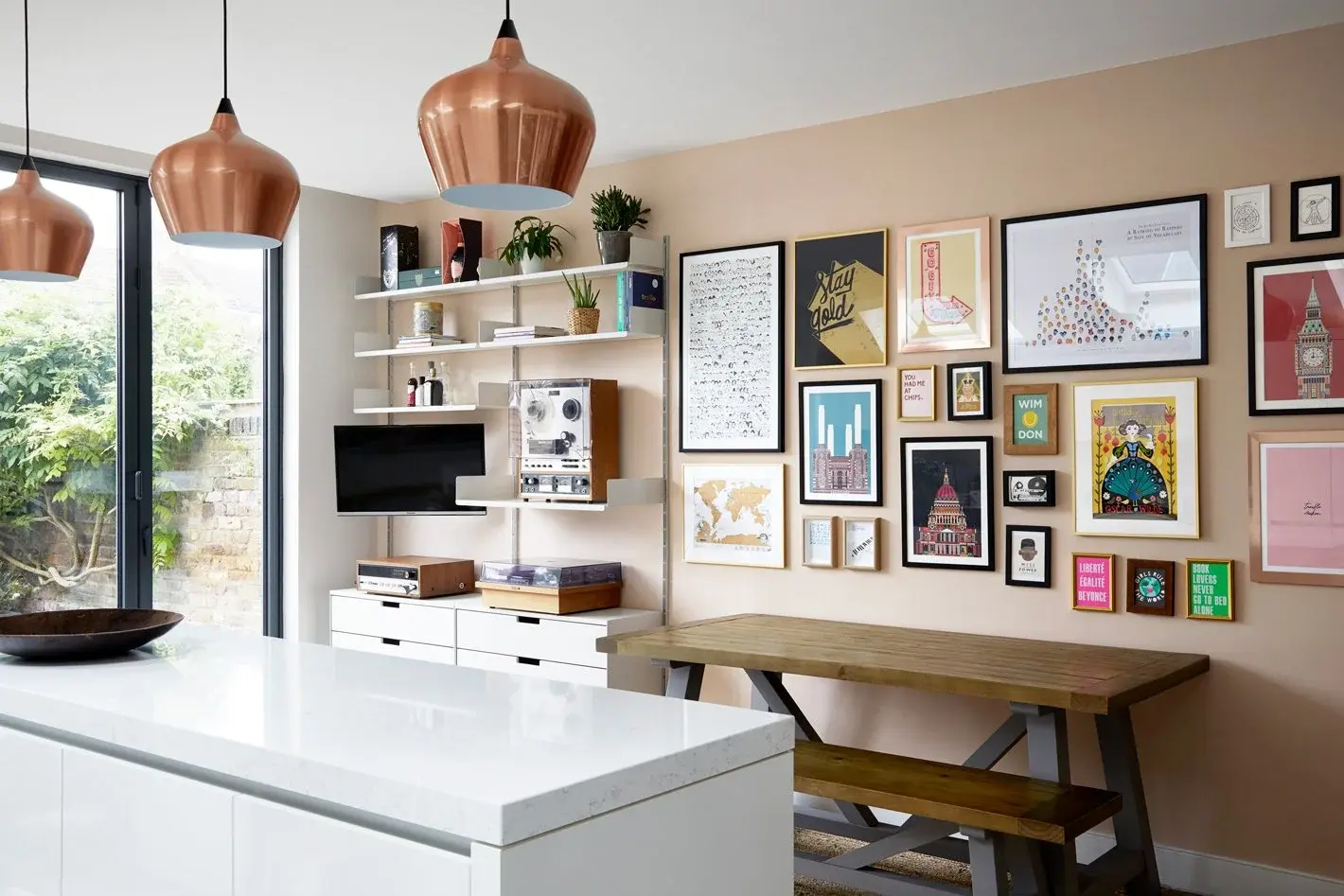 Interior of the Kensal Rise Victorian House, Kensal Rise, London NW10, designed by Born & Bred Studio