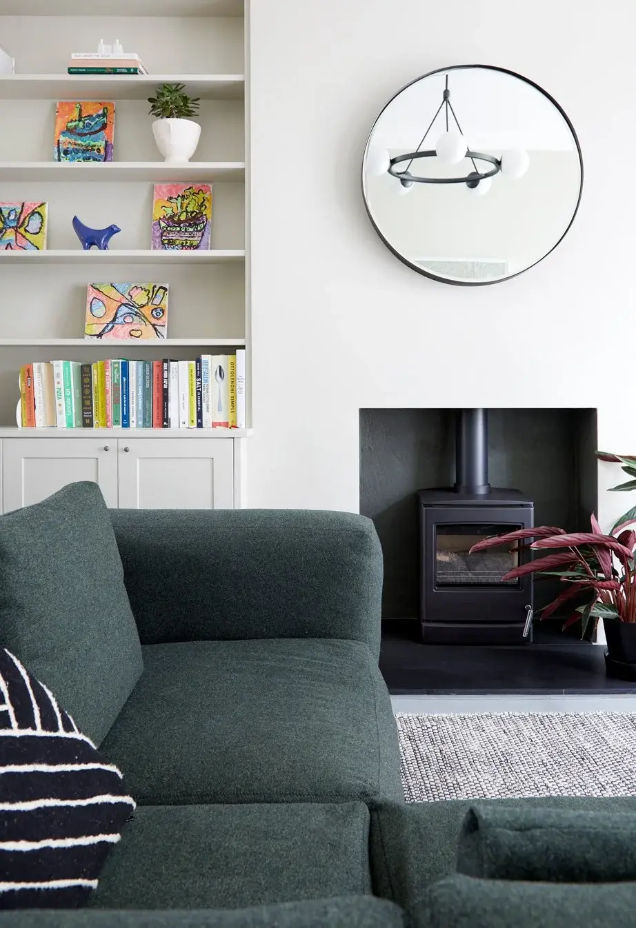 Living room in the Muswell Hill Edwardian House, Muswell Hill, London N10 — interior design by Born & Bred Studio