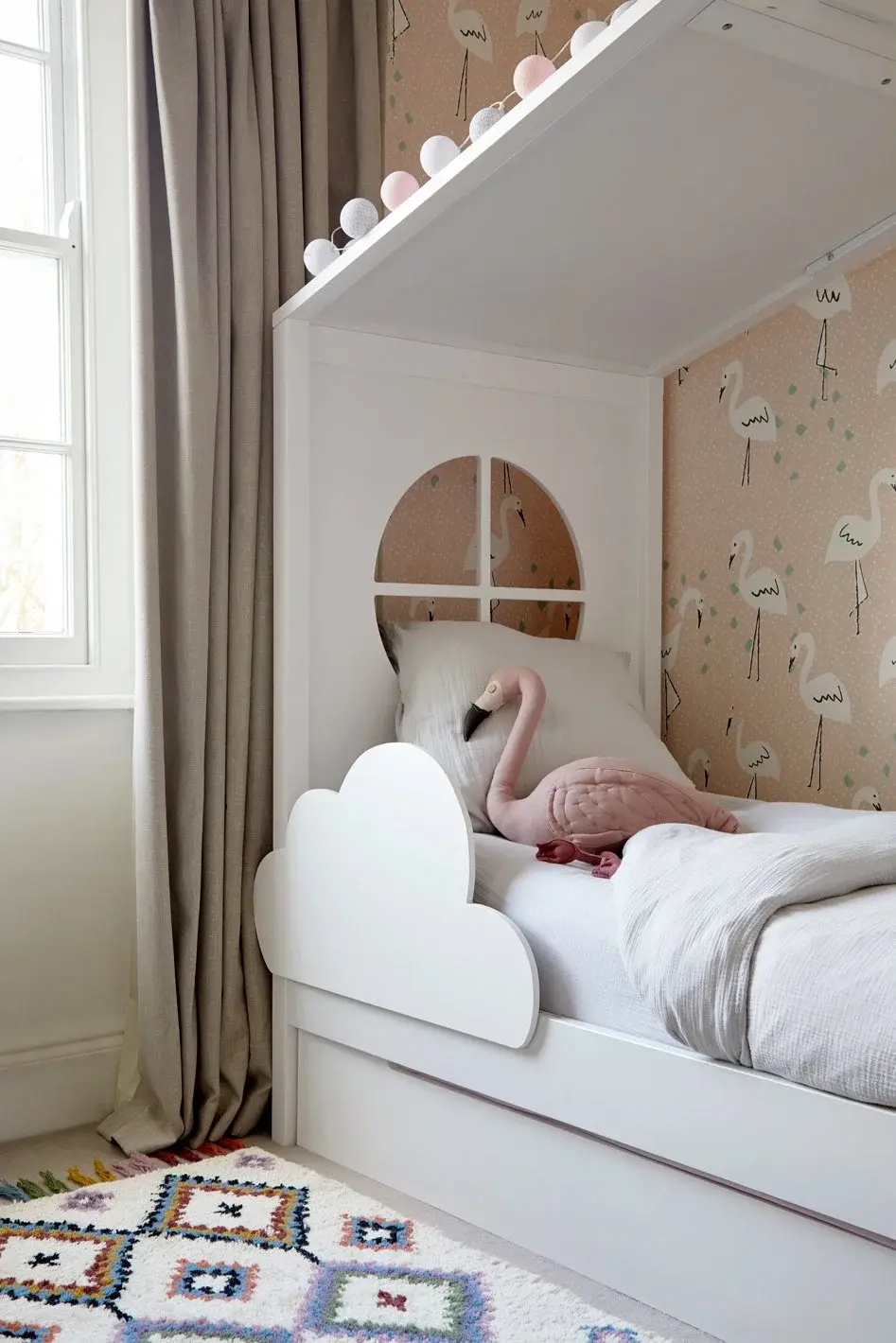 Child’s bedroom in the Notting Hill Townhouse, Notting Hill, London W11 — interior design by Born & Bred Studio