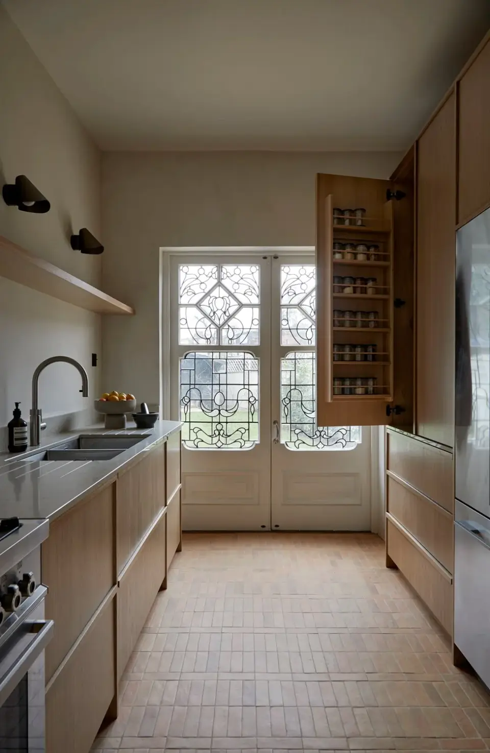 Kitchen in the Palmers Green Edwardian Semi, Palmers Green, London N13 — interior design by Born & Bred Studio
