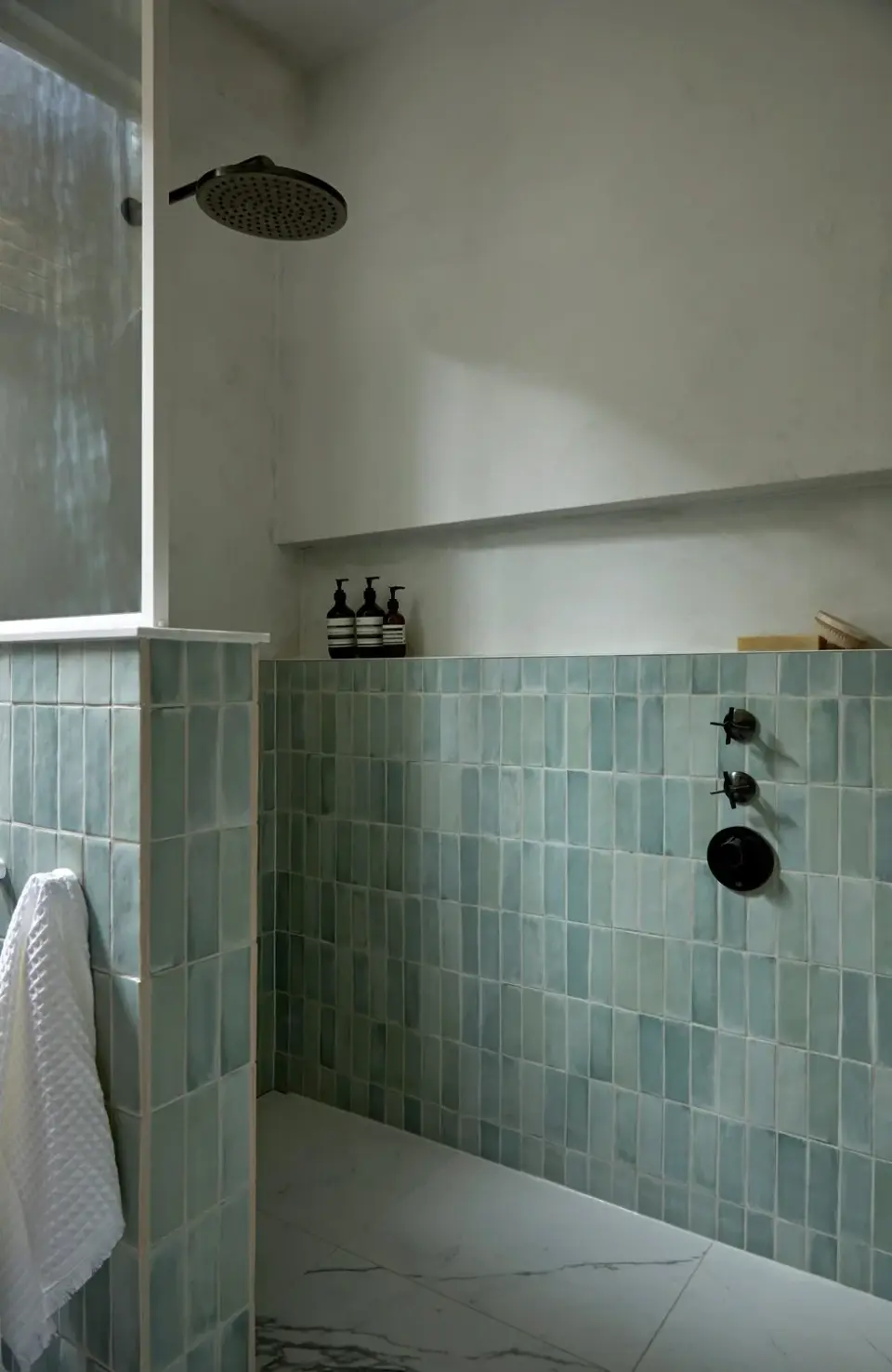 Bathroom in the Palmers Green Edwardian Semi, Palmers Green, London N13 — interior design by Born & Bred Studio