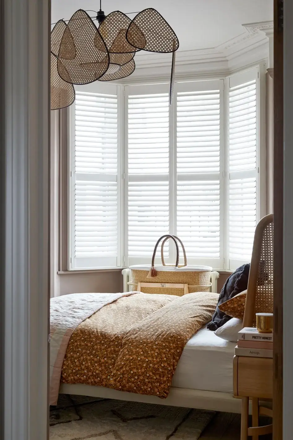 Bedroom in the Queen’s Park Side Return Extension, Queen’s Park, London NW6 — interior design by Born & Bred Studio