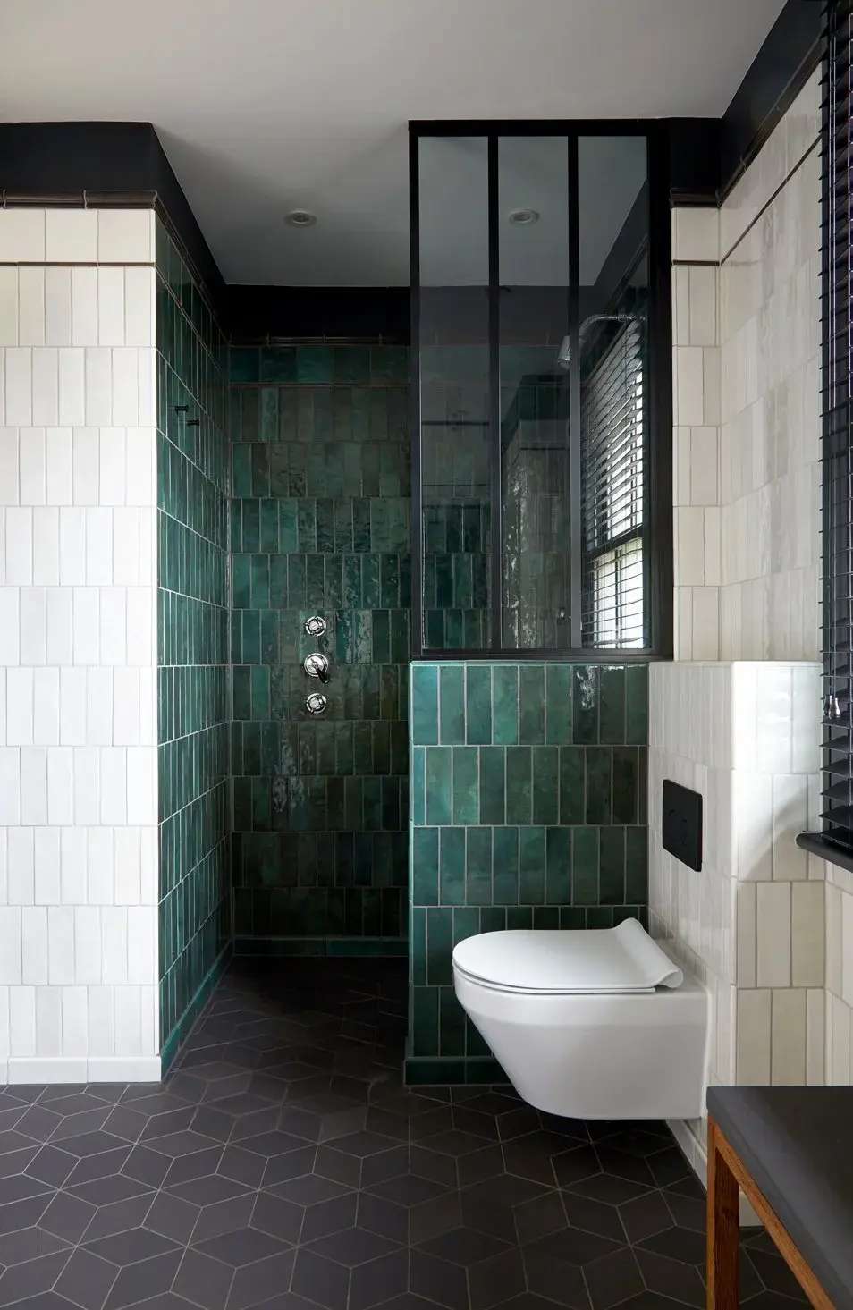 Bathroom in the Queen’s Park Victorian Villa Bathroom, Queen’s Park, London NW6 — interior design by Born & Bred Studio