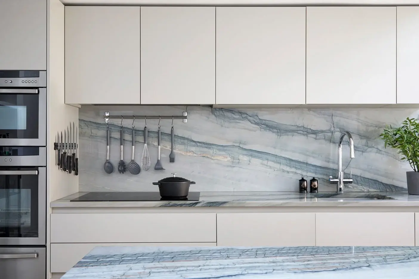 Kitchen in the Queen’s Park Workers’ Cottage, Queen’s Park, London W9 — interior design by Born & Bred Studio