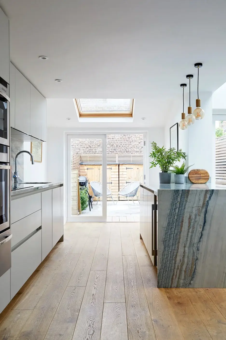 Kitchen in the Queen’s Park Workers’ Cottage, Queen’s Park, London W9 — interior design by Born & Bred Studio