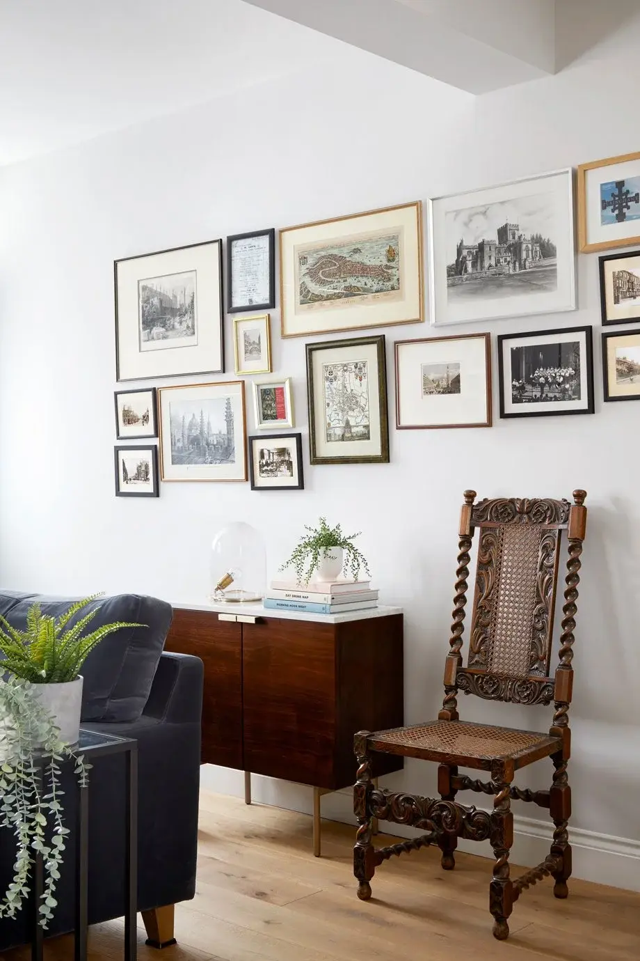 Living room in the Queen’s Park Workers’ Cottage, Queen’s Park, London W9 — interior design by Born & Bred Studio
