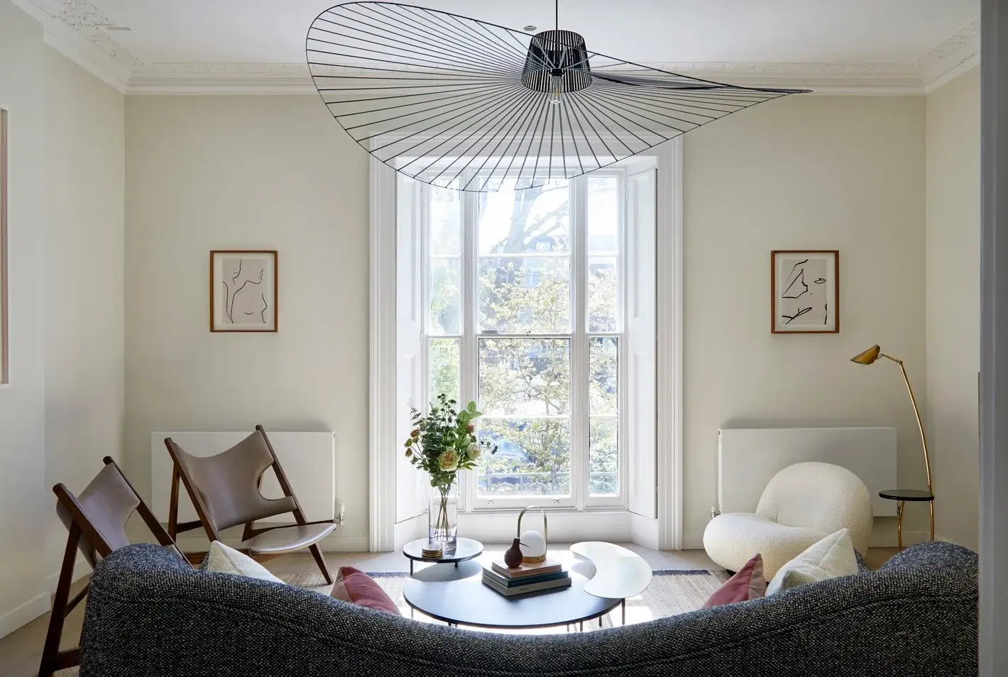 Living room in the St John’s Wood Townhouse, St John’s Wood, London NW8 — interior design by Born & Bred Studio