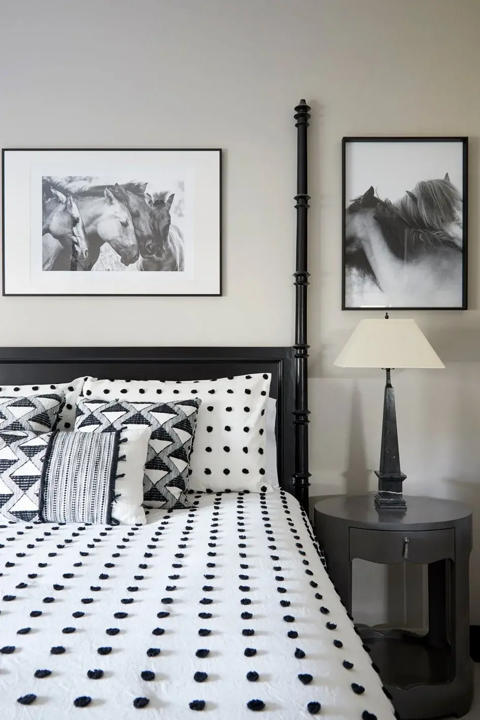 Bedroom in the St John’s Wood Townhouse, St John’s Wood, London NW8 — interior design by Born & Bred Studio
