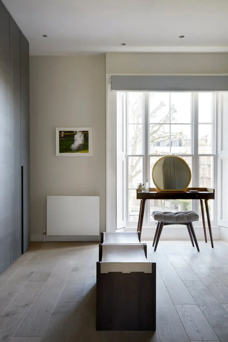 Bedroom in the St John’s Wood Townhouse, St John’s Wood, London NW8 — interior design by Born & Bred Studio