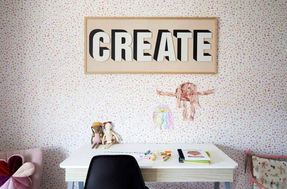 Child’s bedroom in the St John’s Wood Townhouse, St John’s Wood, London NW8 — interior design by Born & Bred Studio