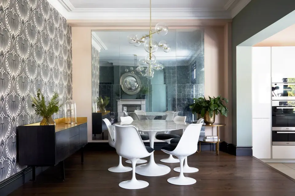 Interior of the Upminster 1930s House, Upminster, Essex RM14, designed by Born & Bred Studio