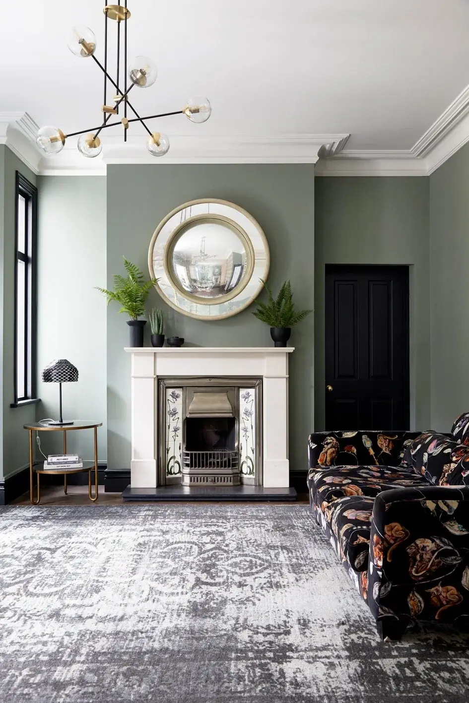Living room in the Upminster 1930s House, Upminster, Essex RM14 — interior design by Born & Bred Studio